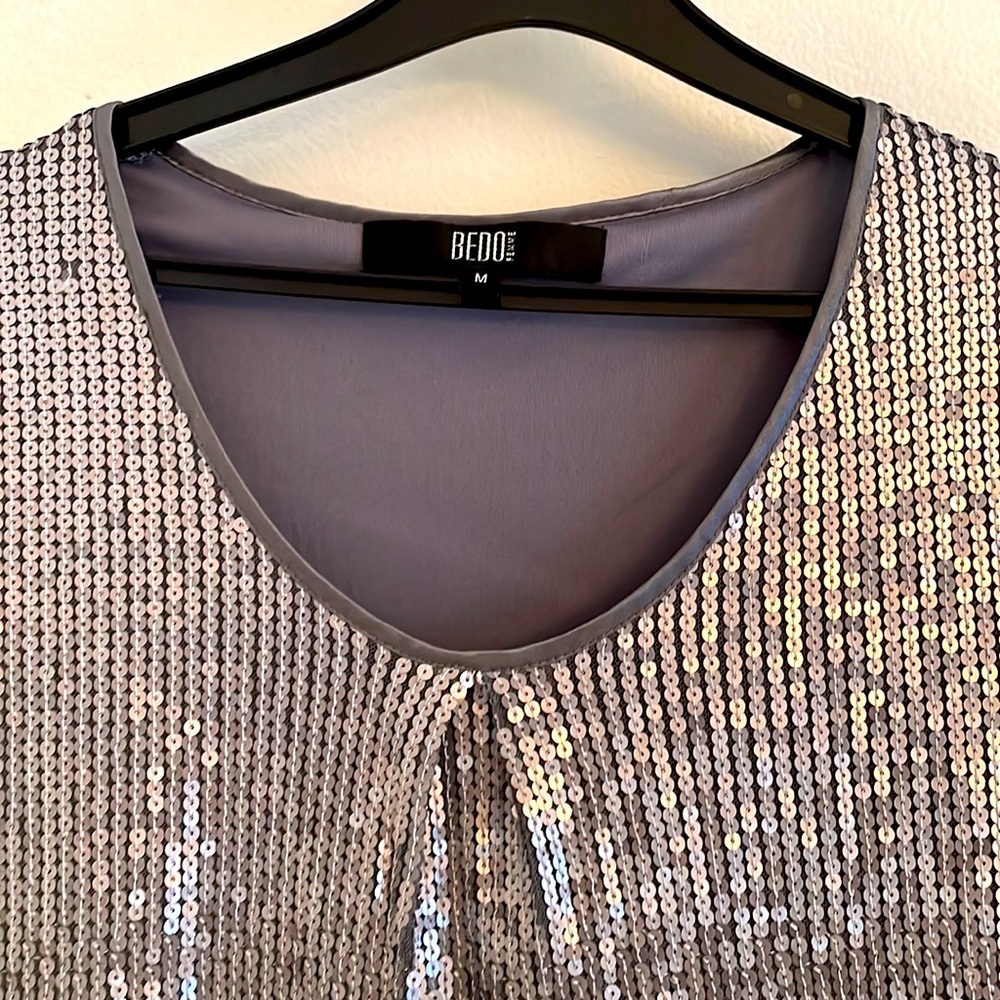 Silver sequin top - Picture 4 of 4